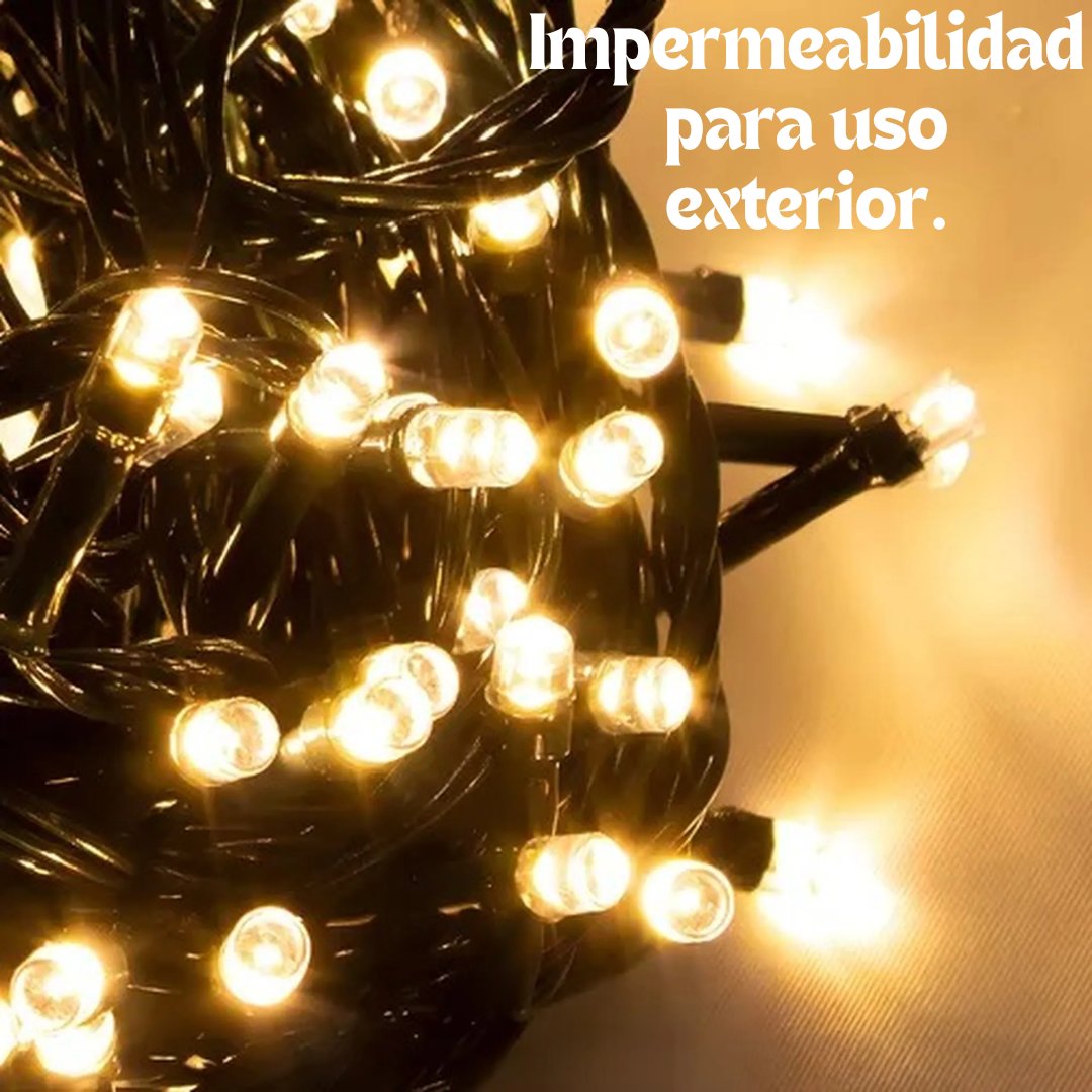 Luces Navideñas Con Panel Solar