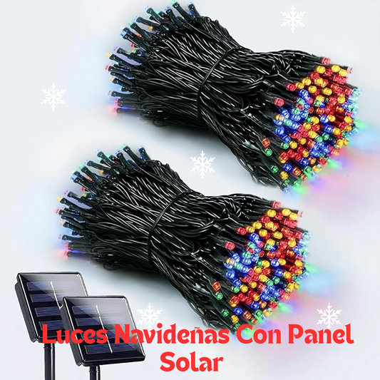 Luces Navideñas Con Panel Solar