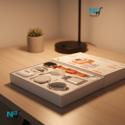 Combo Reloj Watch X8 Ultra + Audifonos In Ear + Power Bank