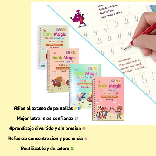 Libro de Caligrafía 3D Mágico